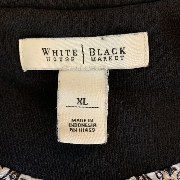 White House Black Market Balloon Sleeve Black Blazer Jacket Women’s Sz XL - Picture 6 of 14